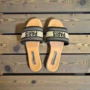 Forever Link Beige PARIS Slide Sandals